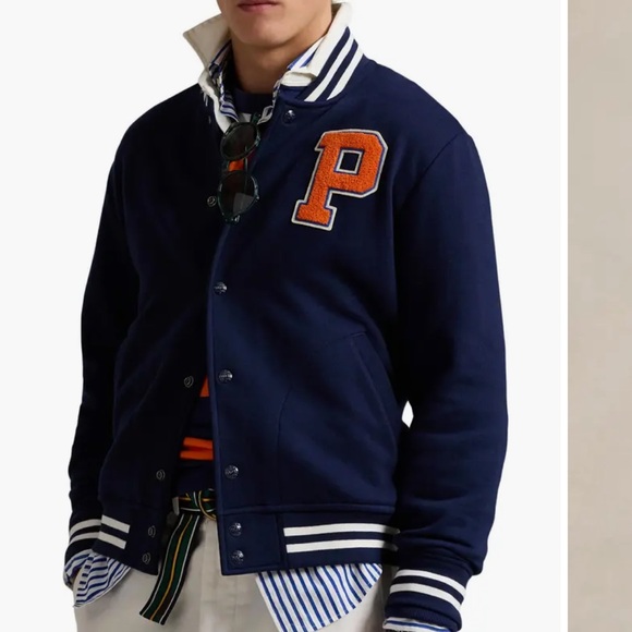 Polo Men’s Fleece Baseball Jacket